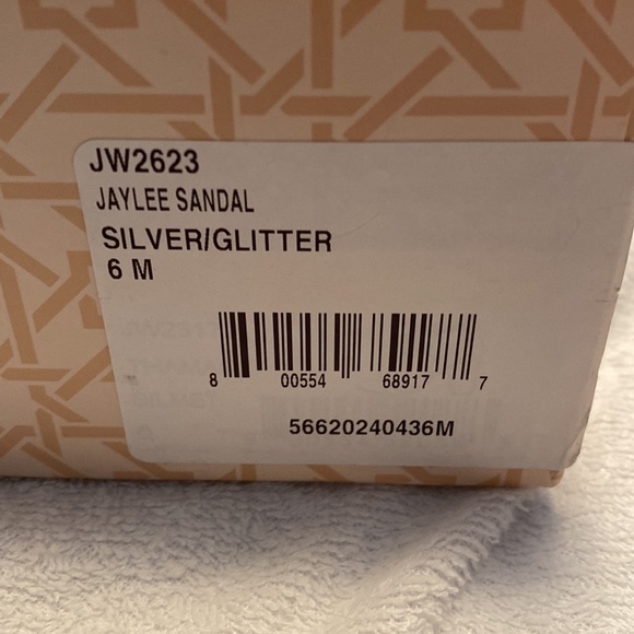 Badgley Mischcka Jaylee Silver/Glitter Sandals - Picture 2 of 5